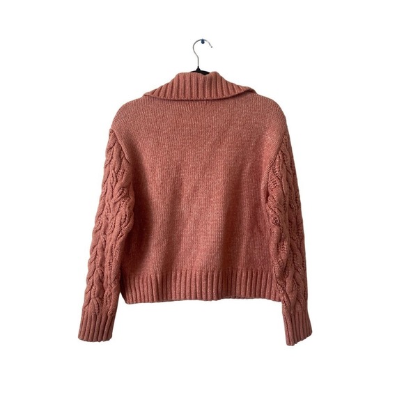 Pink Sincerely Jules Quarter Zip Sweater - Picture 2 of 5